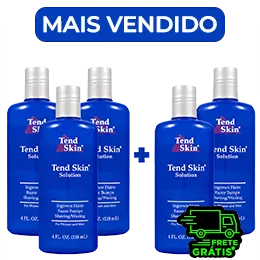 Kit mais vendido com 5 frascos Tend Skin 118 ml